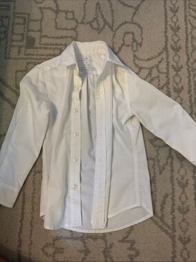 Henry Duvall Classic White Button-Down Shirt for Kids - Timeless Dress Shirt